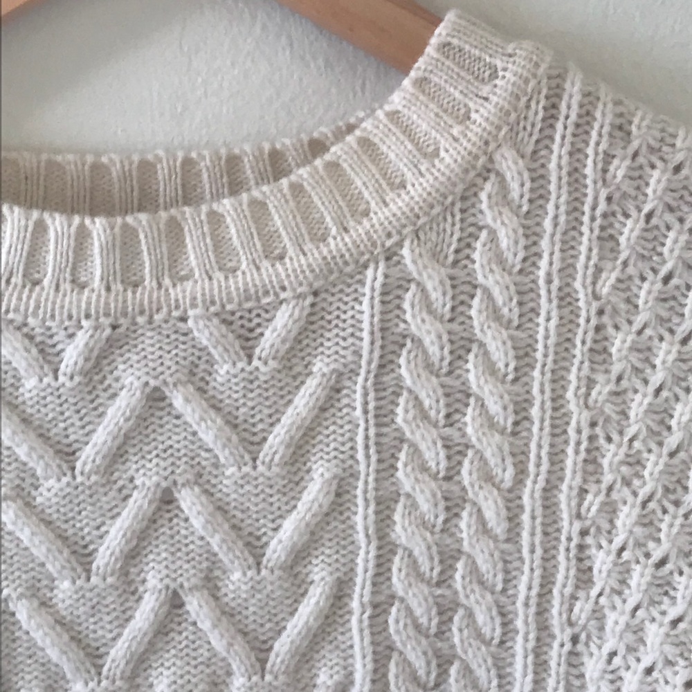 Marine Layer cable knit sweater- small - Picture 2 of 4